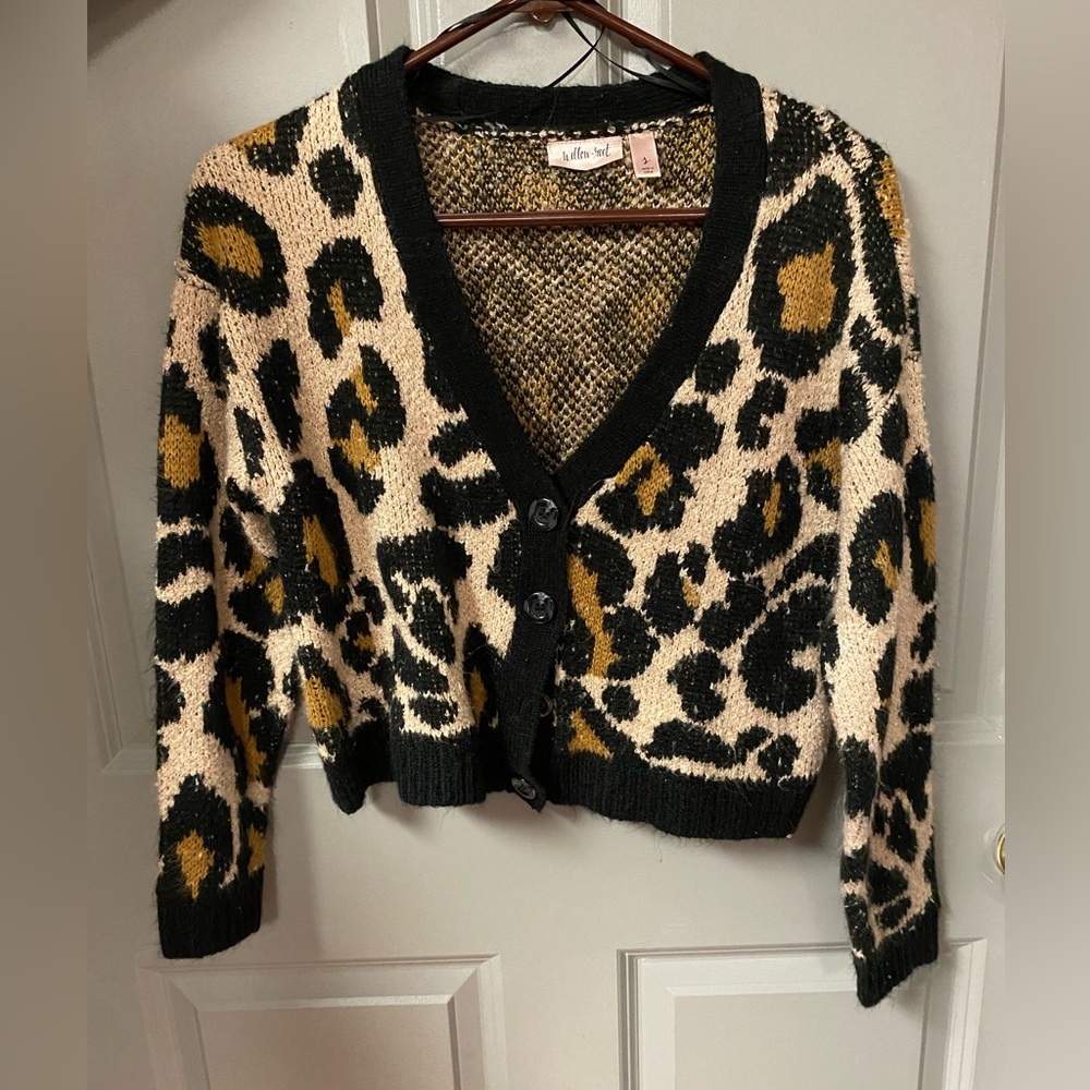 Willow & Root Cheetah Cardigan - S